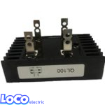 پل دیود تک فاز 100 آمپر 1000 ولت TECHSEM QL100