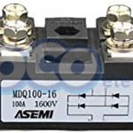 پل دیود تک فاز 100 آمپر 1600 ولت Techsem MDQ100/16